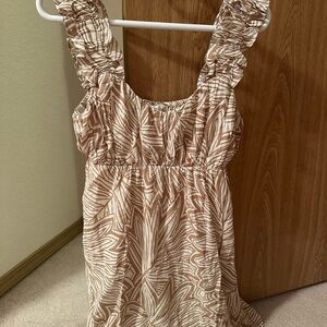 Blu Pepper Zebra Print Blouse in Brown and White